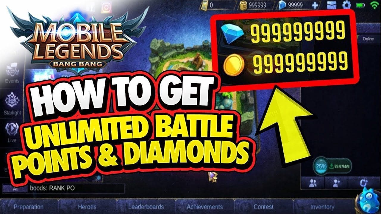 Mobile Legends Hack Diamonds 99999