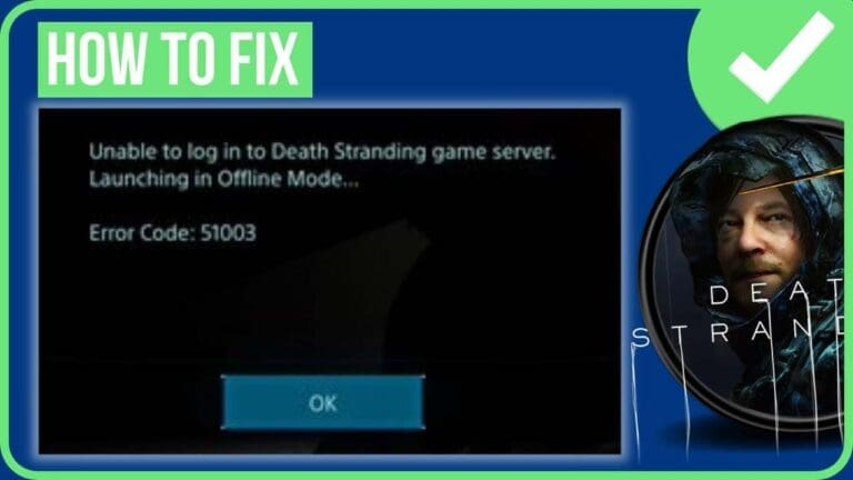 Unable To Login To Death Stranding Game Server
