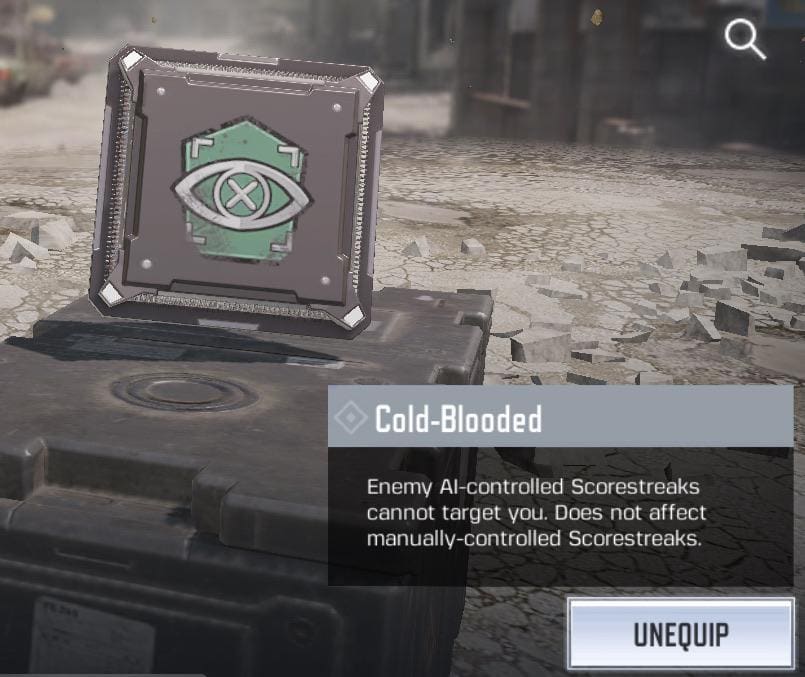 Cold Blooded perk in Call of Duty