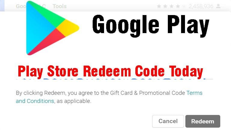 Redeem Code Generator for Play Store