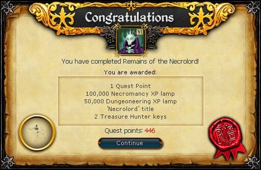 Remains Of The Necrolord RS3 Quest 