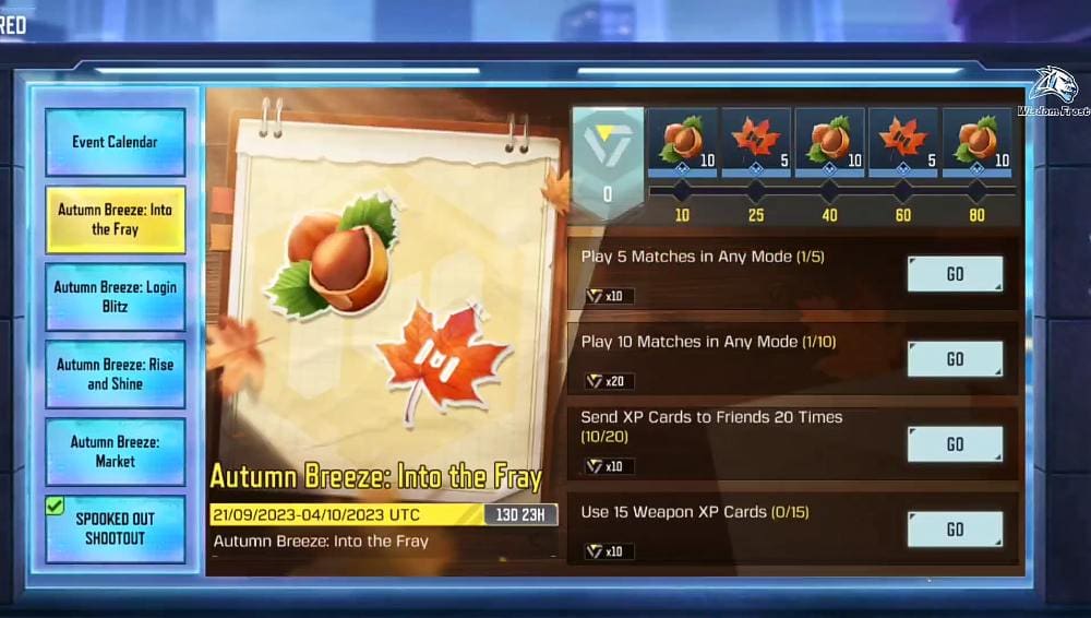 Autumn Breeze Into the Fray Event COD mobile