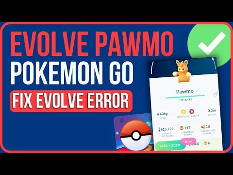 Pokemon Go Pawmo Evolve Error