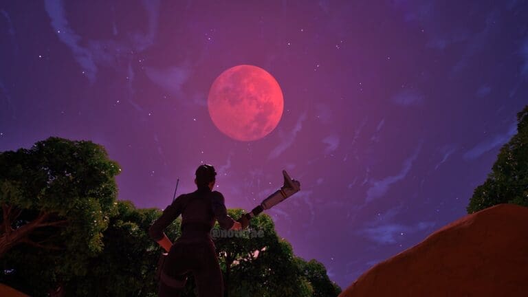 Deal damage to opponents while the blood moon is out Fortnite