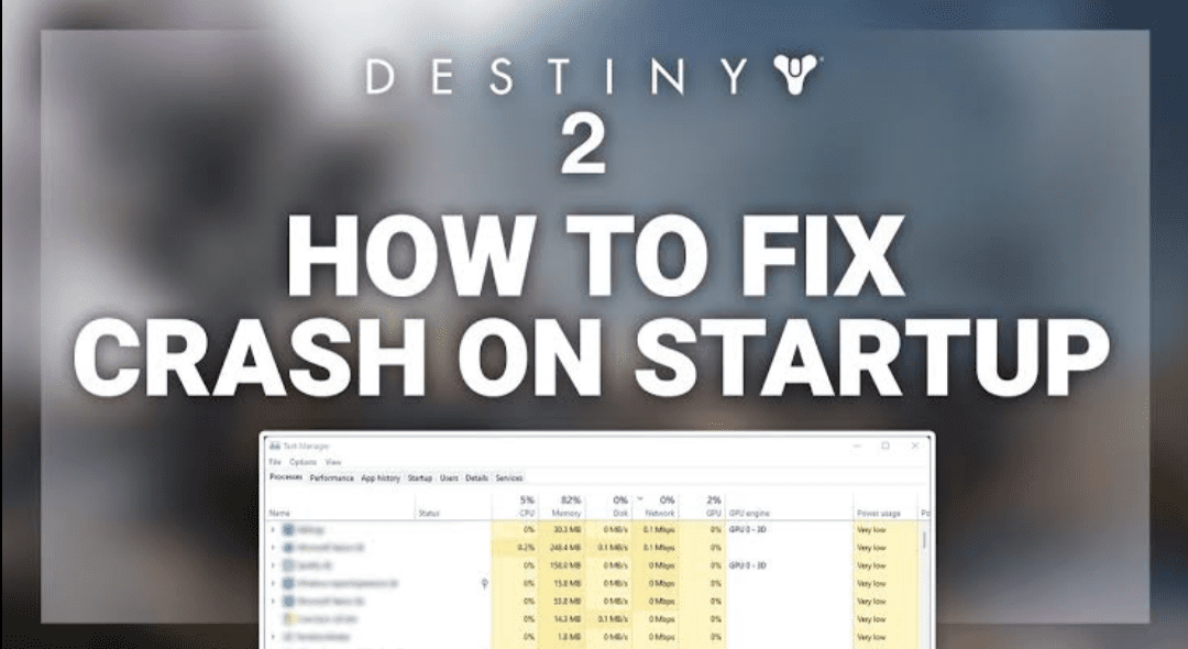 Destiny 2 crashing on startup 2023