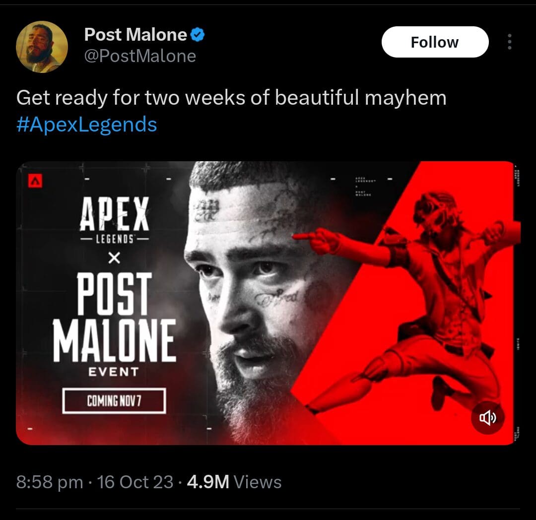 Post Malone x Apex Legends