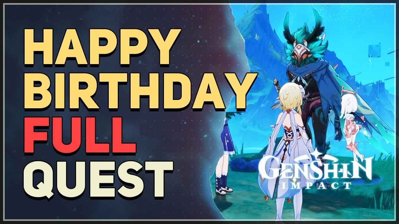 Happy Birthday Genshin Impact Quest