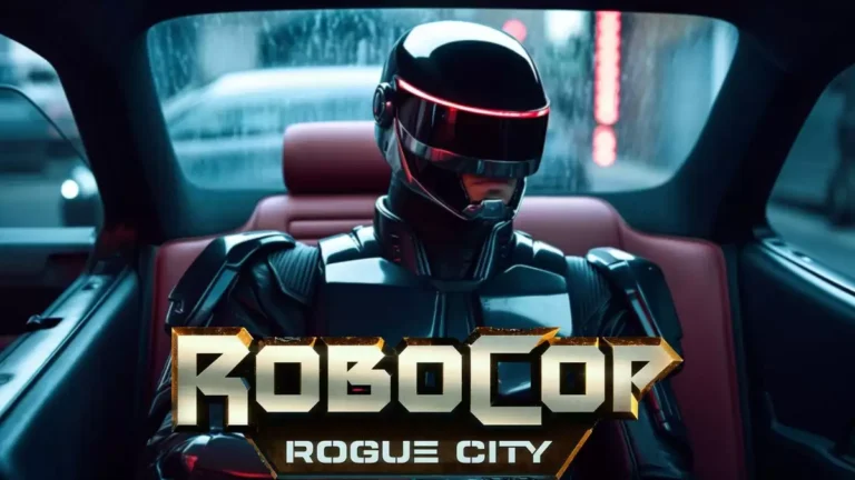 Robocop Rogue City burning building cat