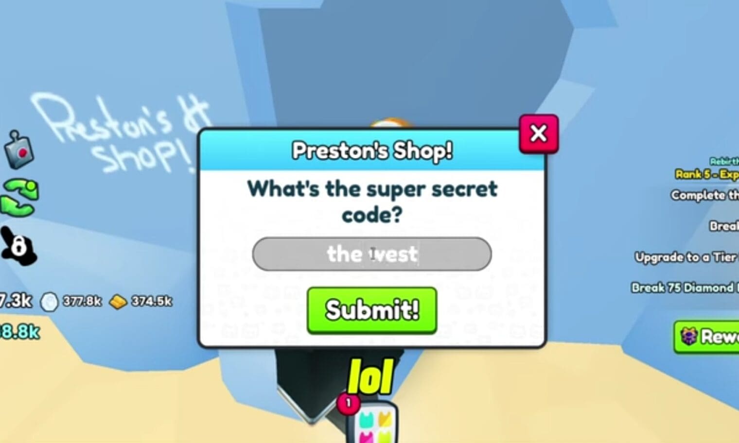 Super Secret Codes Preston Shop Codes