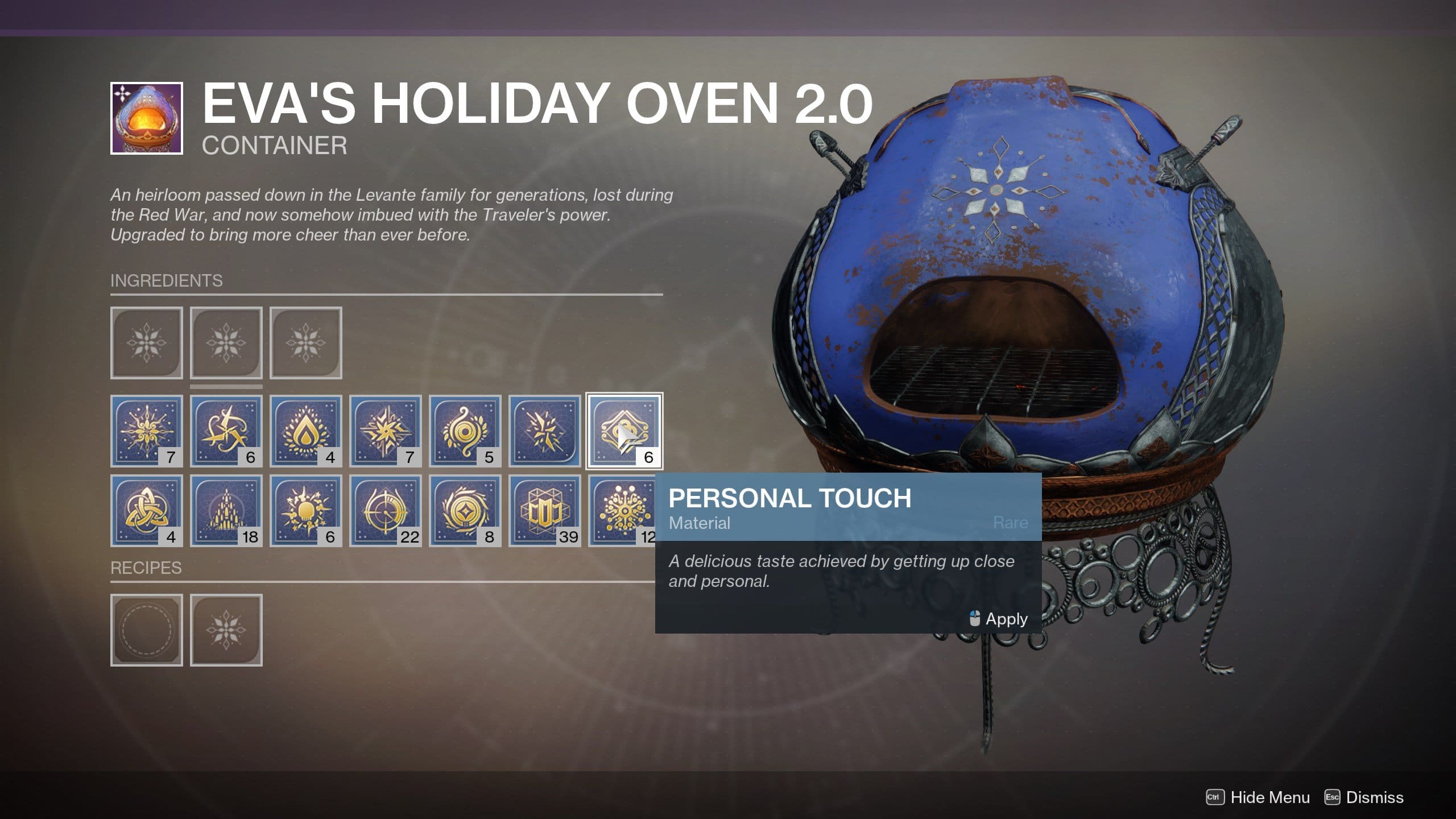 Destiny 2 Personal Touch