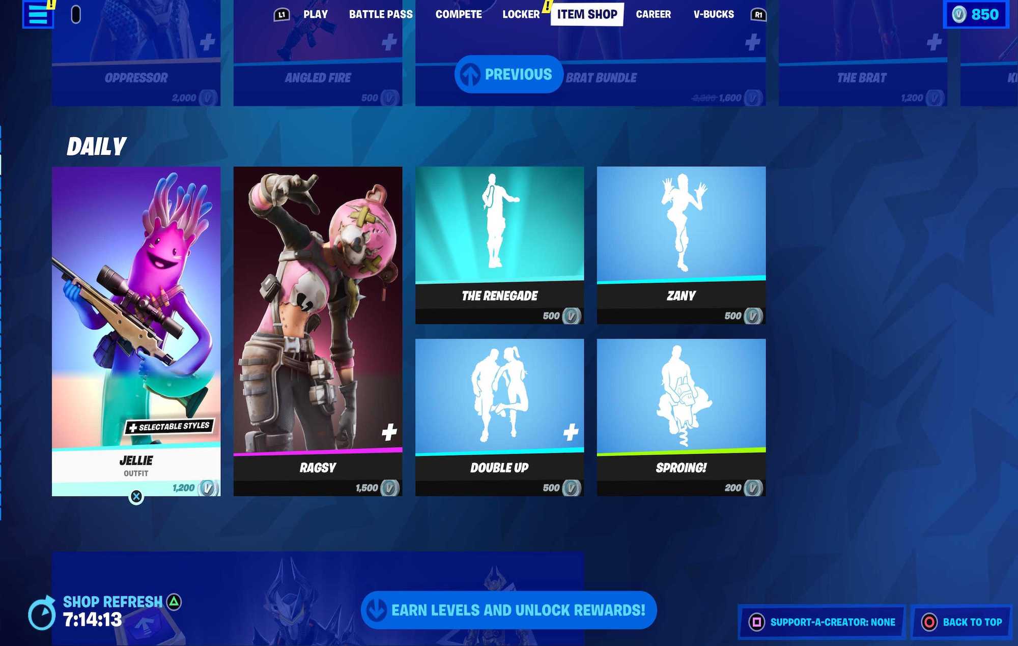 Purchase items or services Fortnite