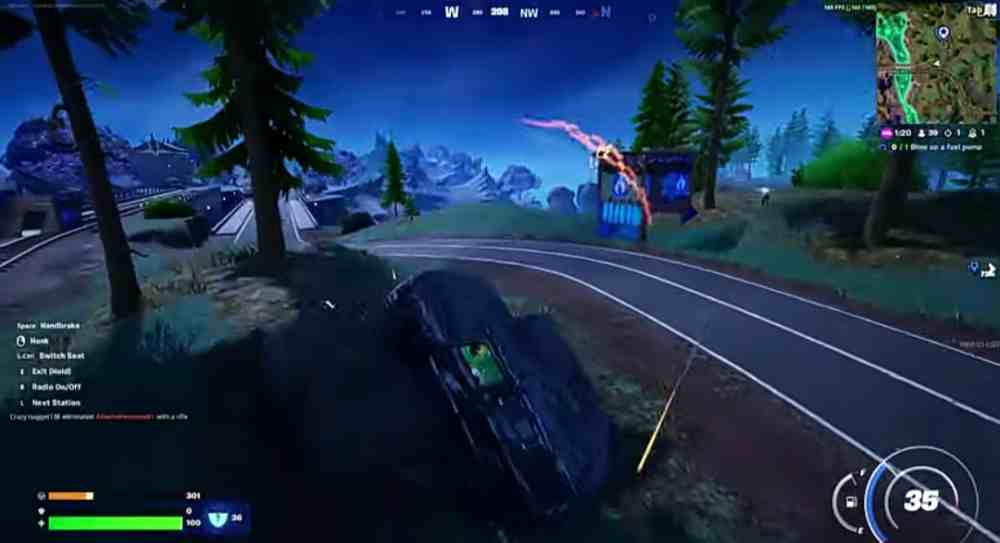 Honk a car horn within 10 meters of an enemy player Fortnite 