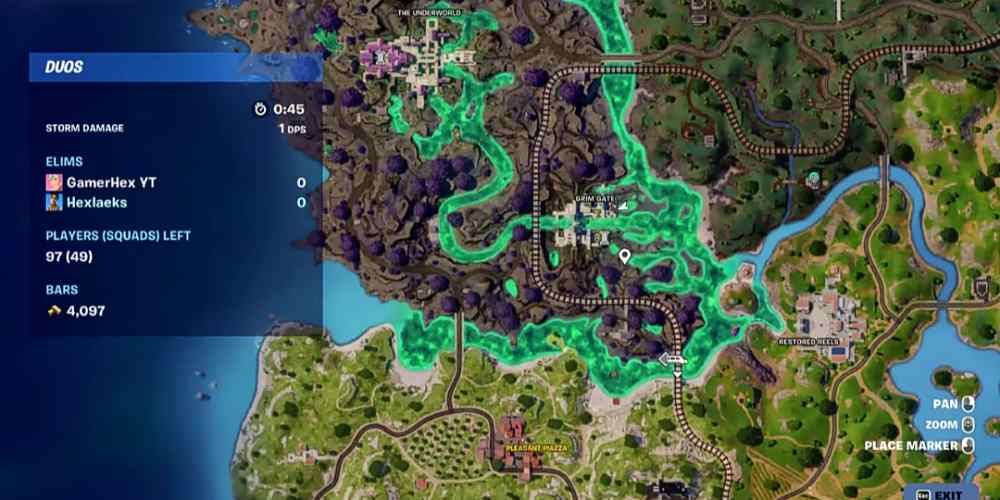 Search an Underworld Chest at Grim Gate and Leave without taking damage Fortnite Quest